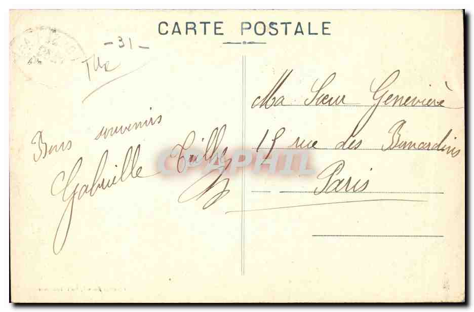 Toulouse - Eglise St Sernin CPA  — Verso