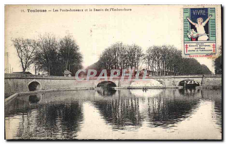 Toulouse — Les Ponts-Jumeaux et le Bassin de l'Embouchure — Éditeur : Baute-Garonne, n° 44