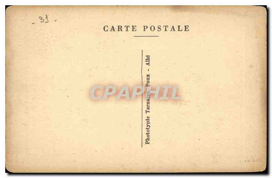 Toulouse - Caserne Perignon du 2 Aerostier CPA  — Rückseite