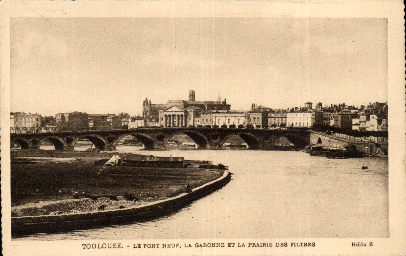 Toulouse - Le Pont Neuf - La Garonne et la Prairie des Filtres CPA - 