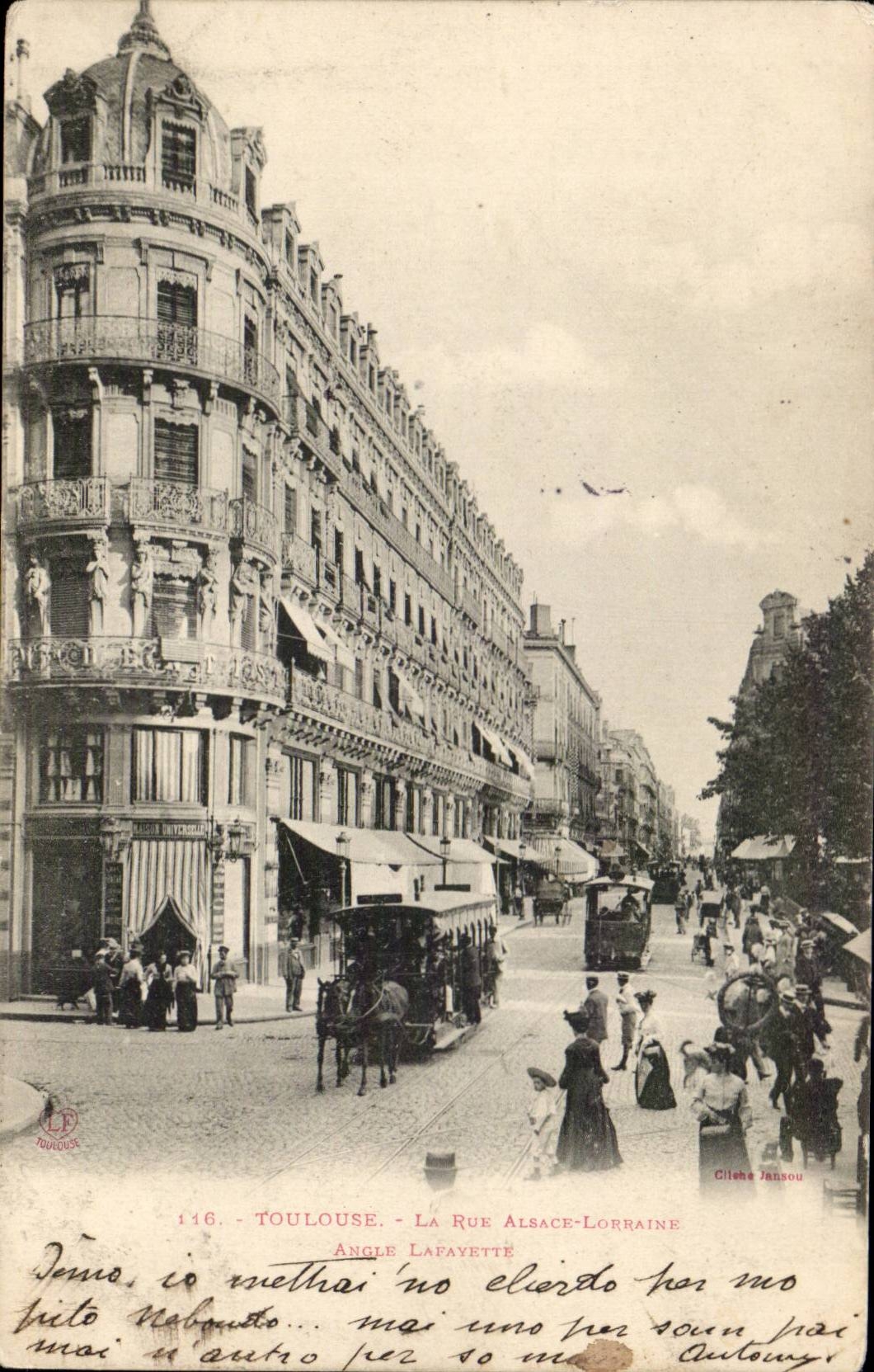 Toulouse - La Rue Alsace-Lorraine angle Lafayette — Cilène Jansou, n°116