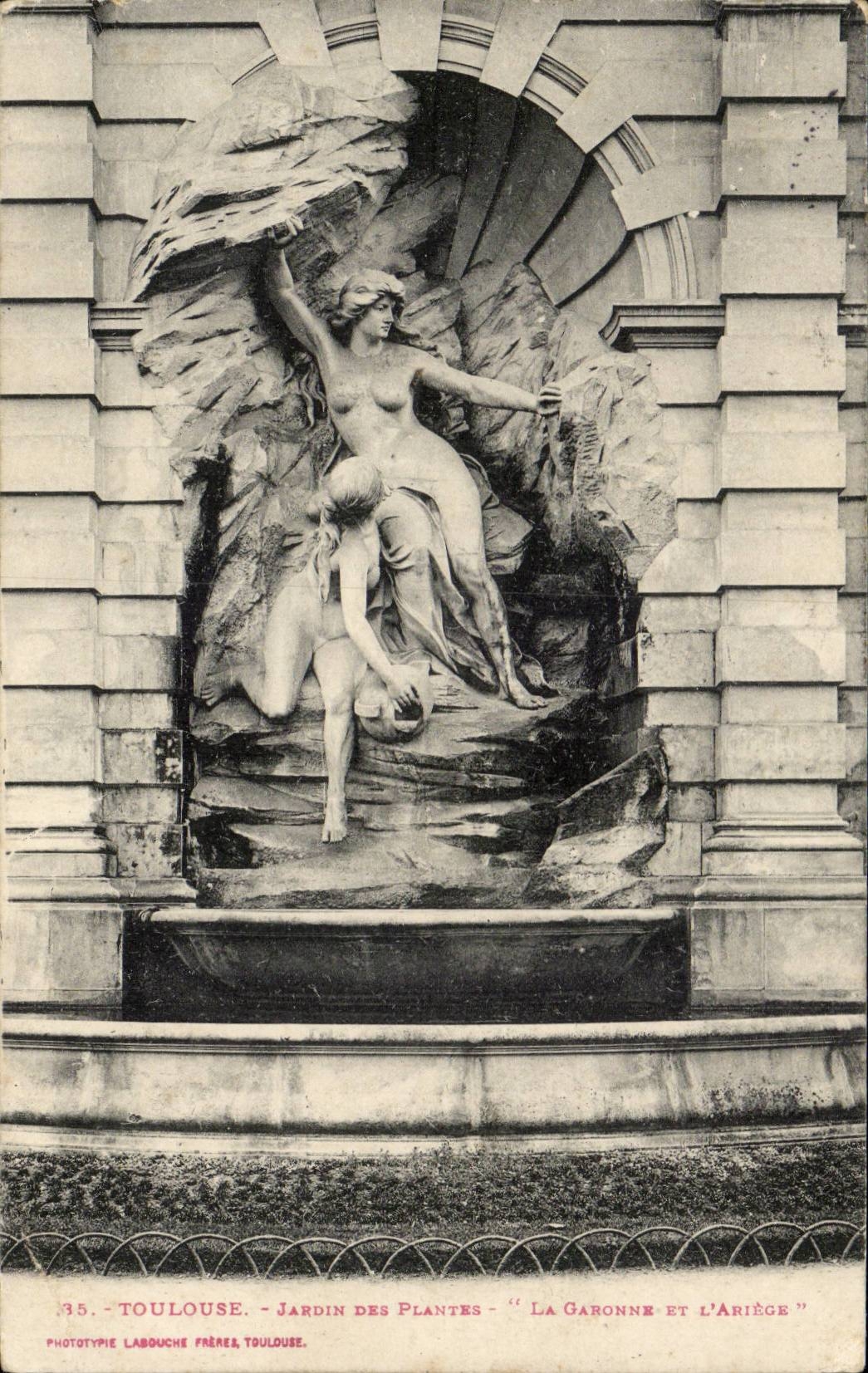 Toulouse - Jardin des Plantes - La Fontaine CPA 