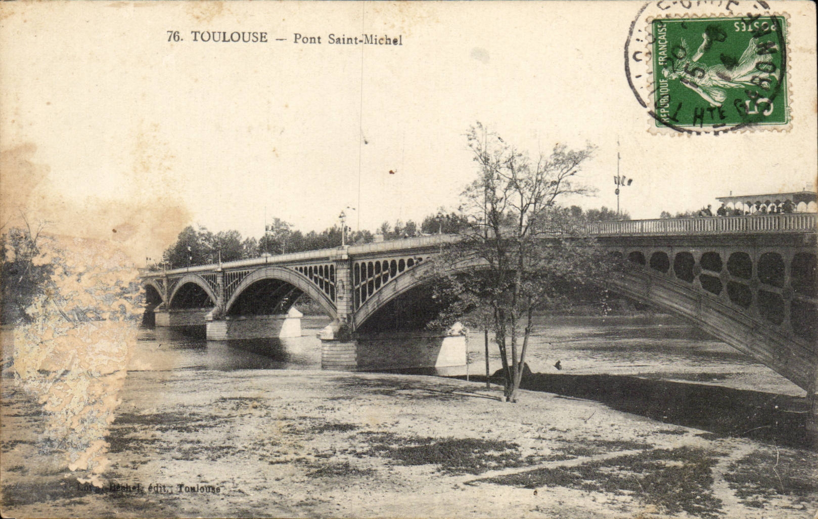 Toulouse — Pont Saint-Michel — Béchel, édit. Toulouse