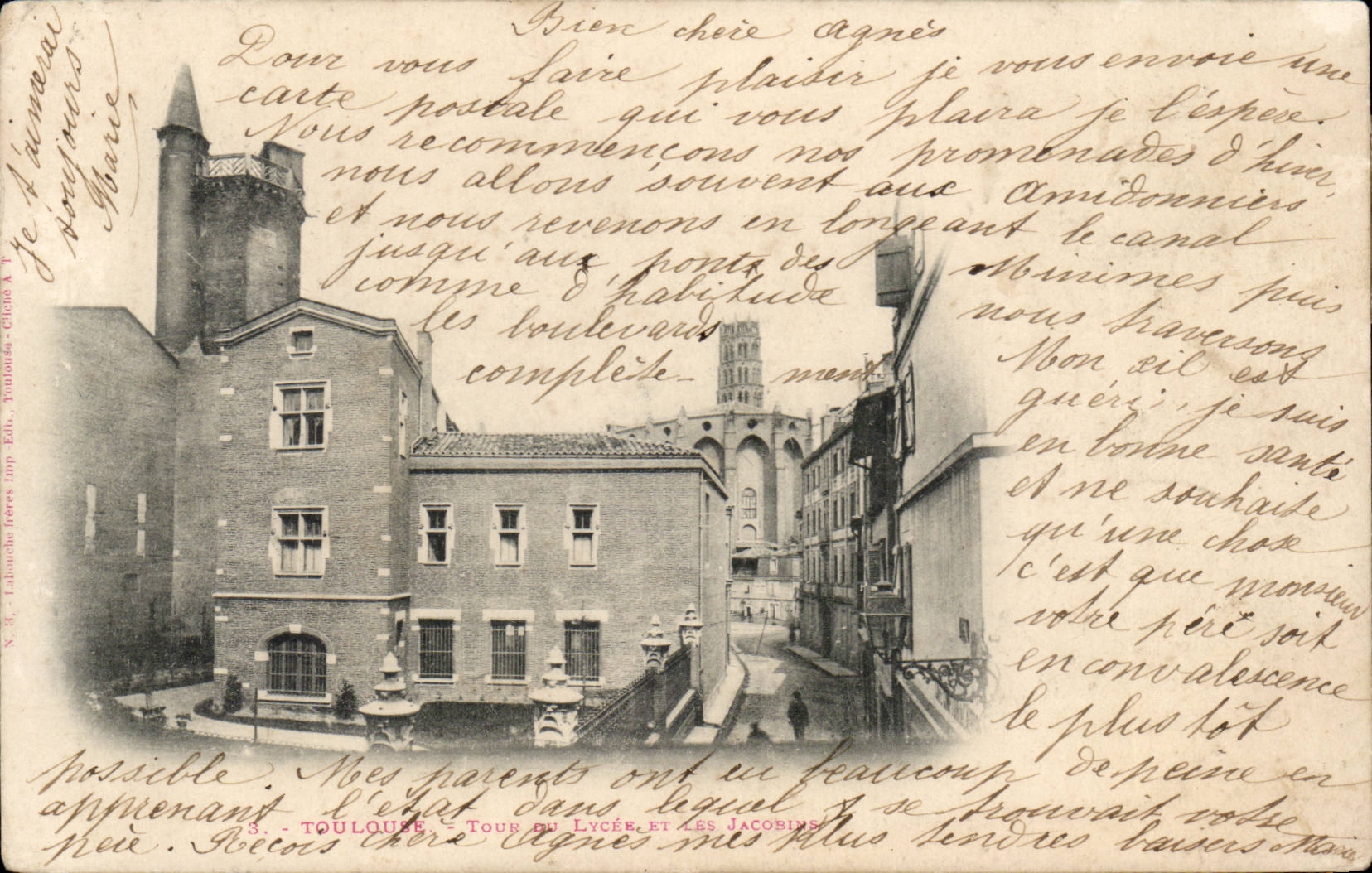 Toulouse - Tour du Lycée et les Jacobins — N. R. Lahouche (Éd.)