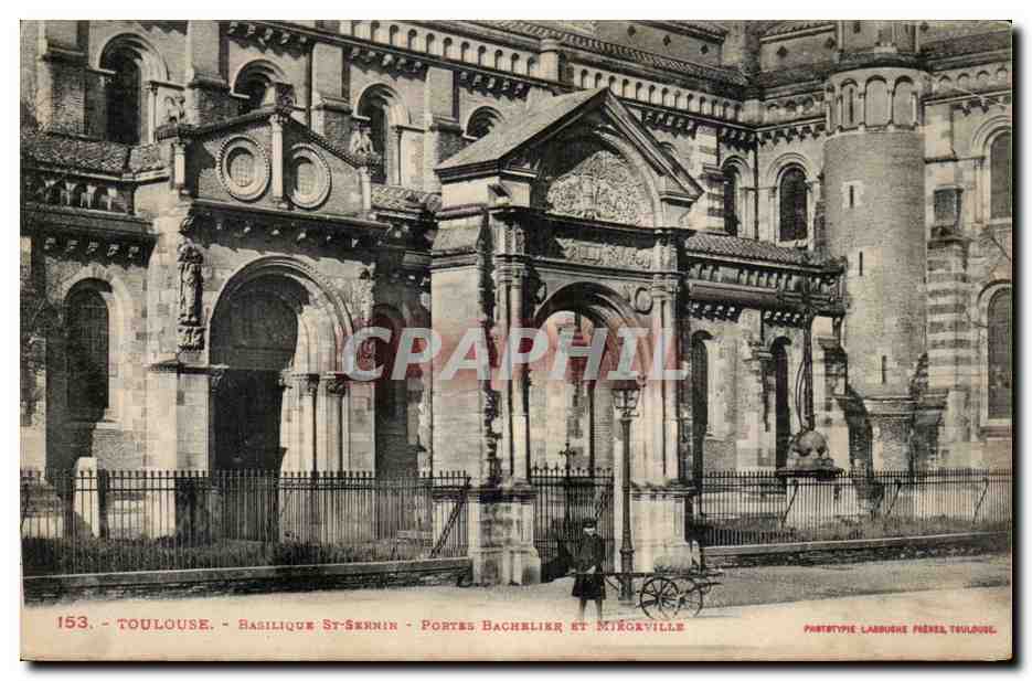 Toulouse - Basilique Saint-Sernin - Portes Bachelier et Miróville