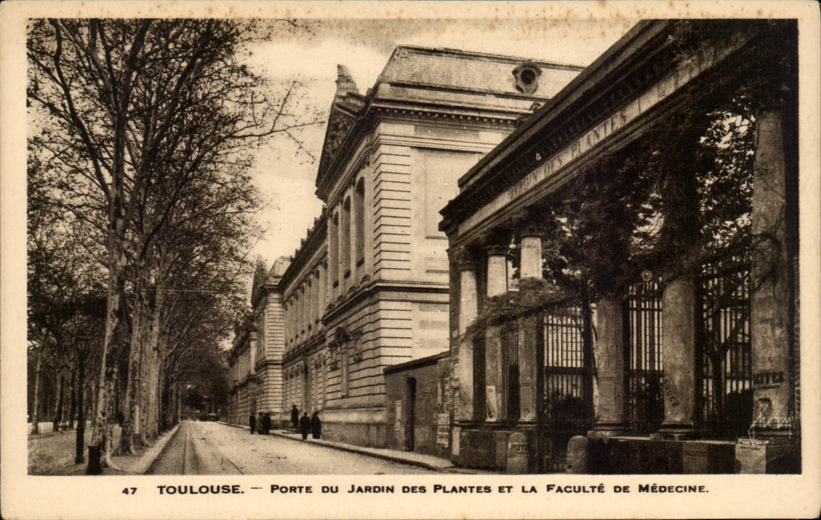 Toulouse — Porte du Jardin des Plantes et la Faculté de Médecine — Édition Toulousaine