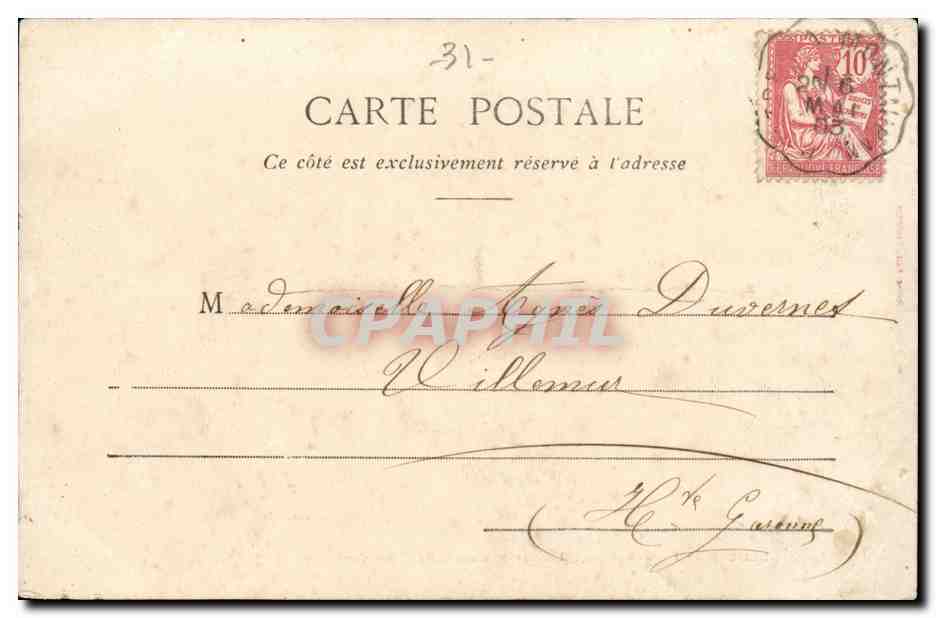 Toulouse - La Rue d'Alsace Lorraine et le Square du Capitole - CPA  — Back