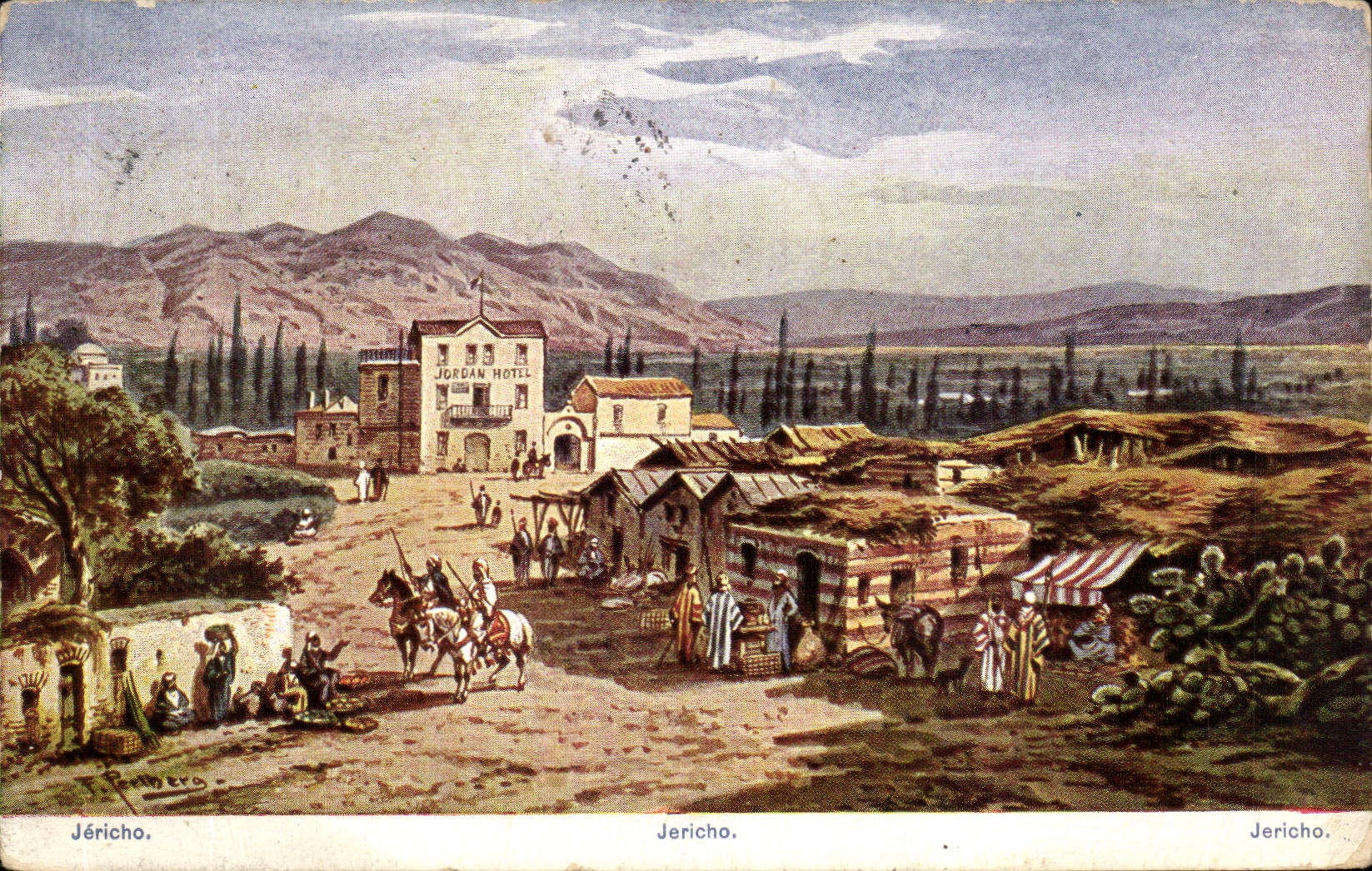Jordanie - Jordan - Jericho - Palastina - cheval - horse - CPA 