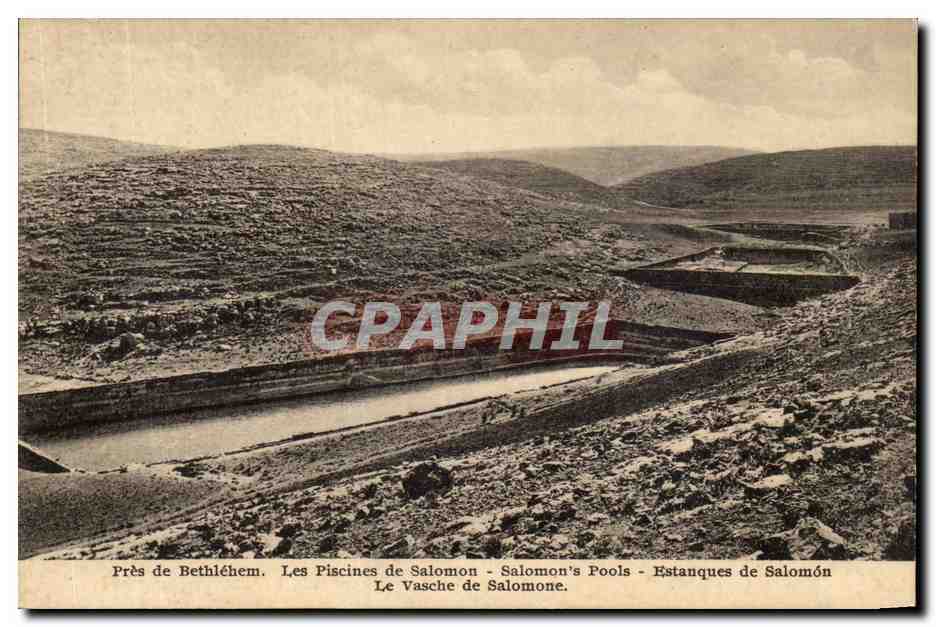 Palestine - Bethleem - Bethlehem - Les Piscines de Salomon - Pools CPA 