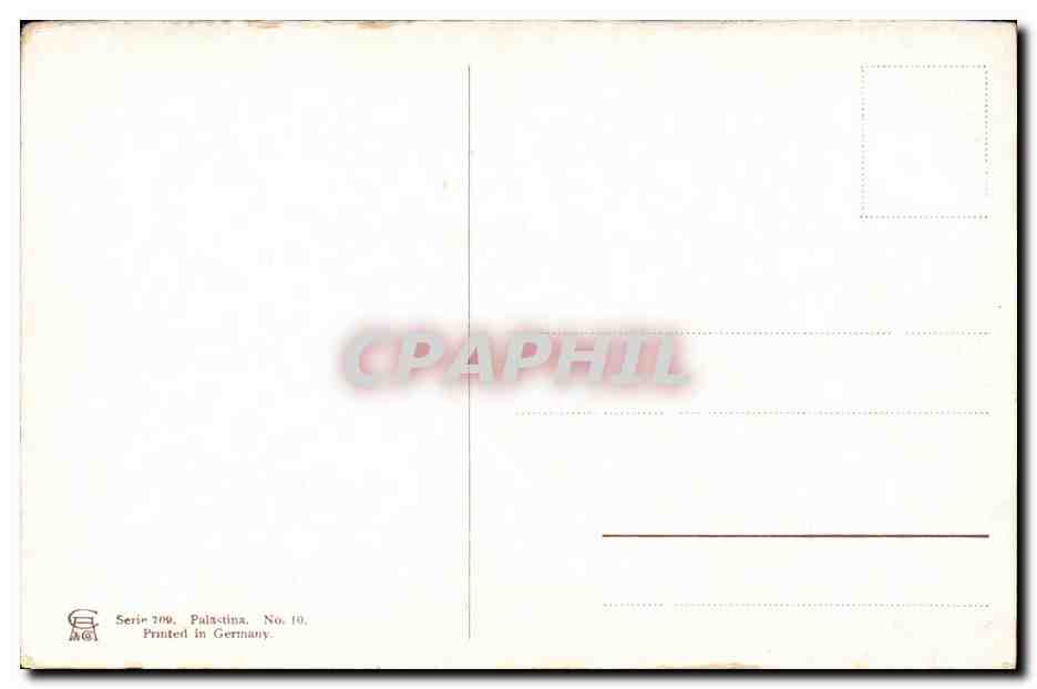 Intérieur de l'Église du Saint-Sépulcre — Paléstine — éditeur AGI, série 209, n° 10 — Verso