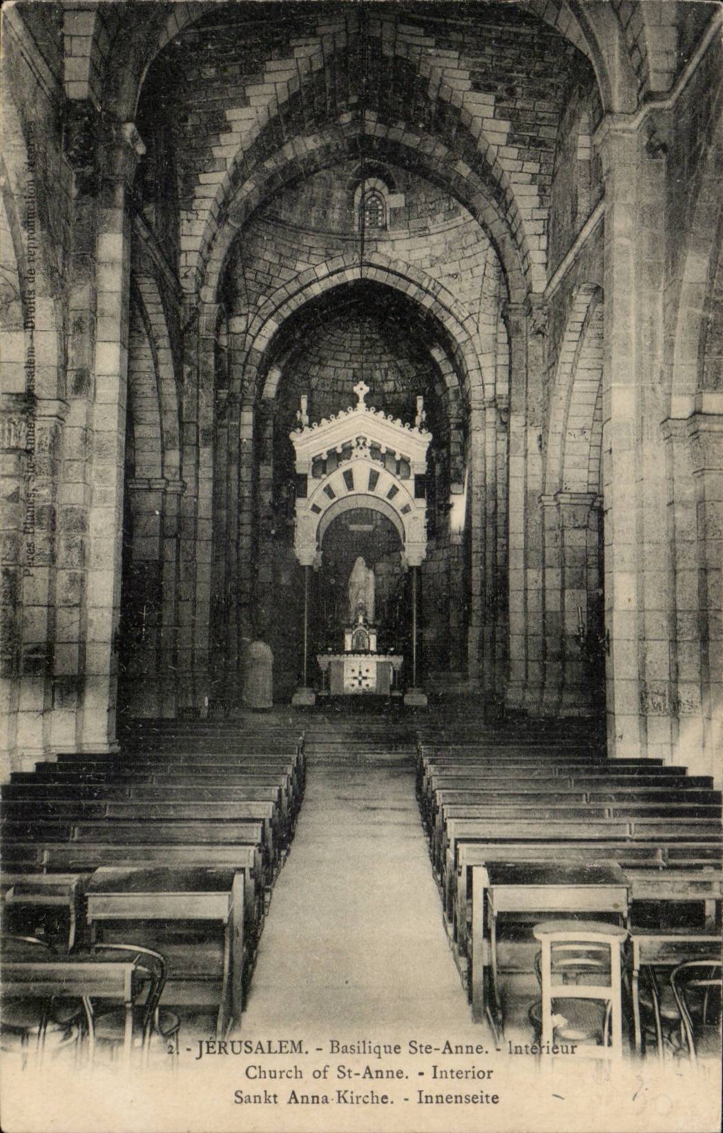 Israel - Jerusalem - Basilique Ste Anne - Church of St Anne - CPA 