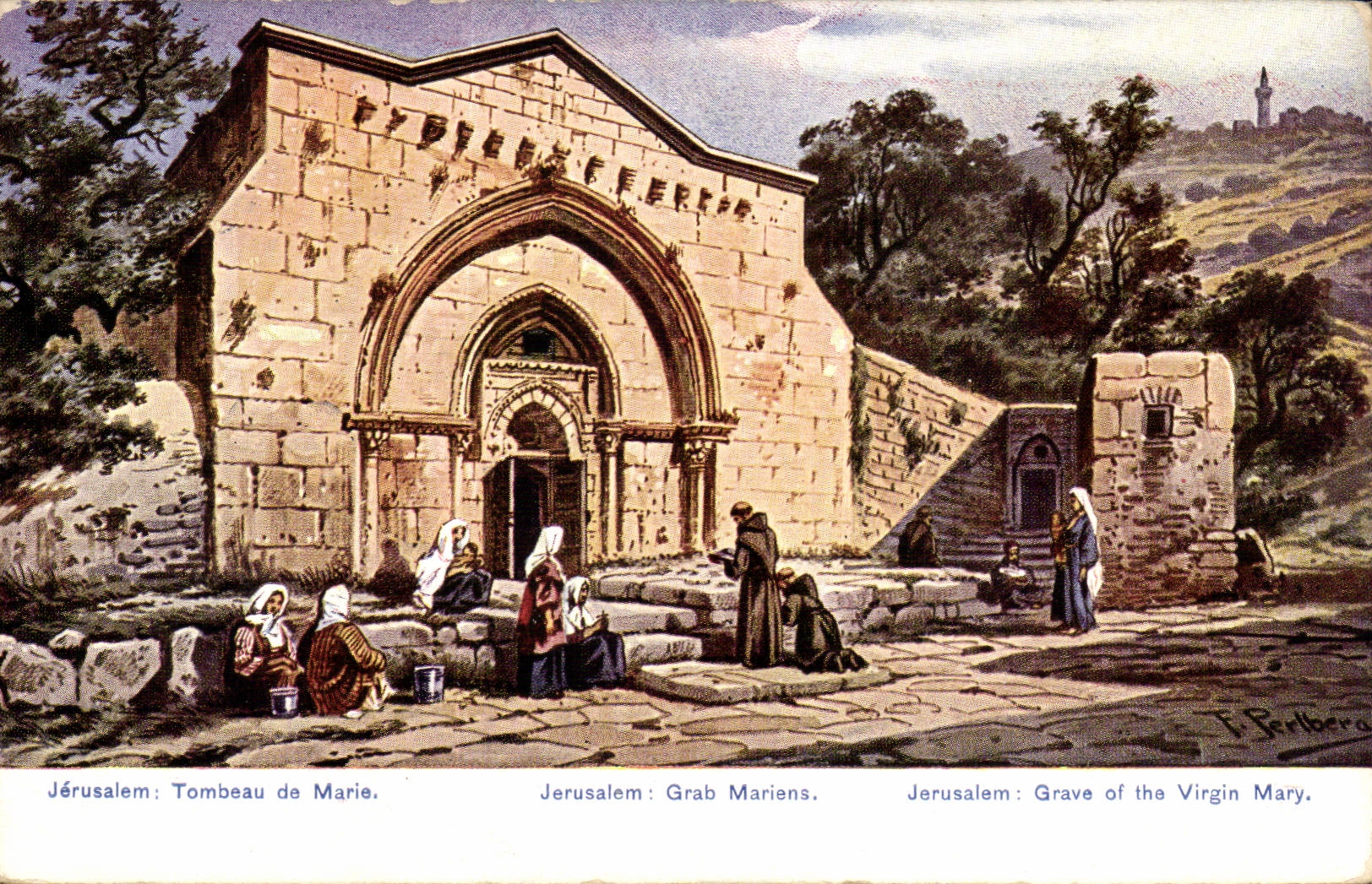 Israel - Jerusalem - Tombeau de Marie Grab Mariens - Grave of the Virgin Mary - - CPA 