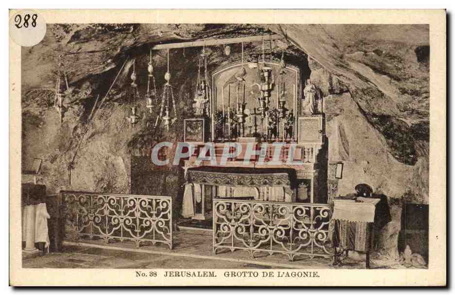 Israel - Jerusalem - Grotto de l'Agonie - CPA 