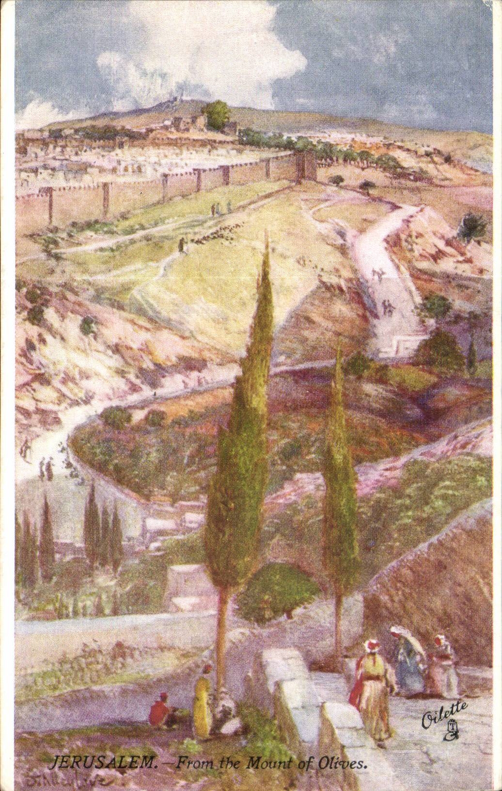 Israel - Jerusalem - The Mountain of Olives - CPA 