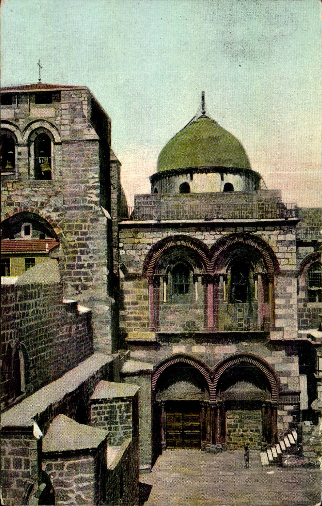 Israel - Jerusalem - Facade du St Sepulcre - Church of the Sepulchre - Grabeskirche CPA 