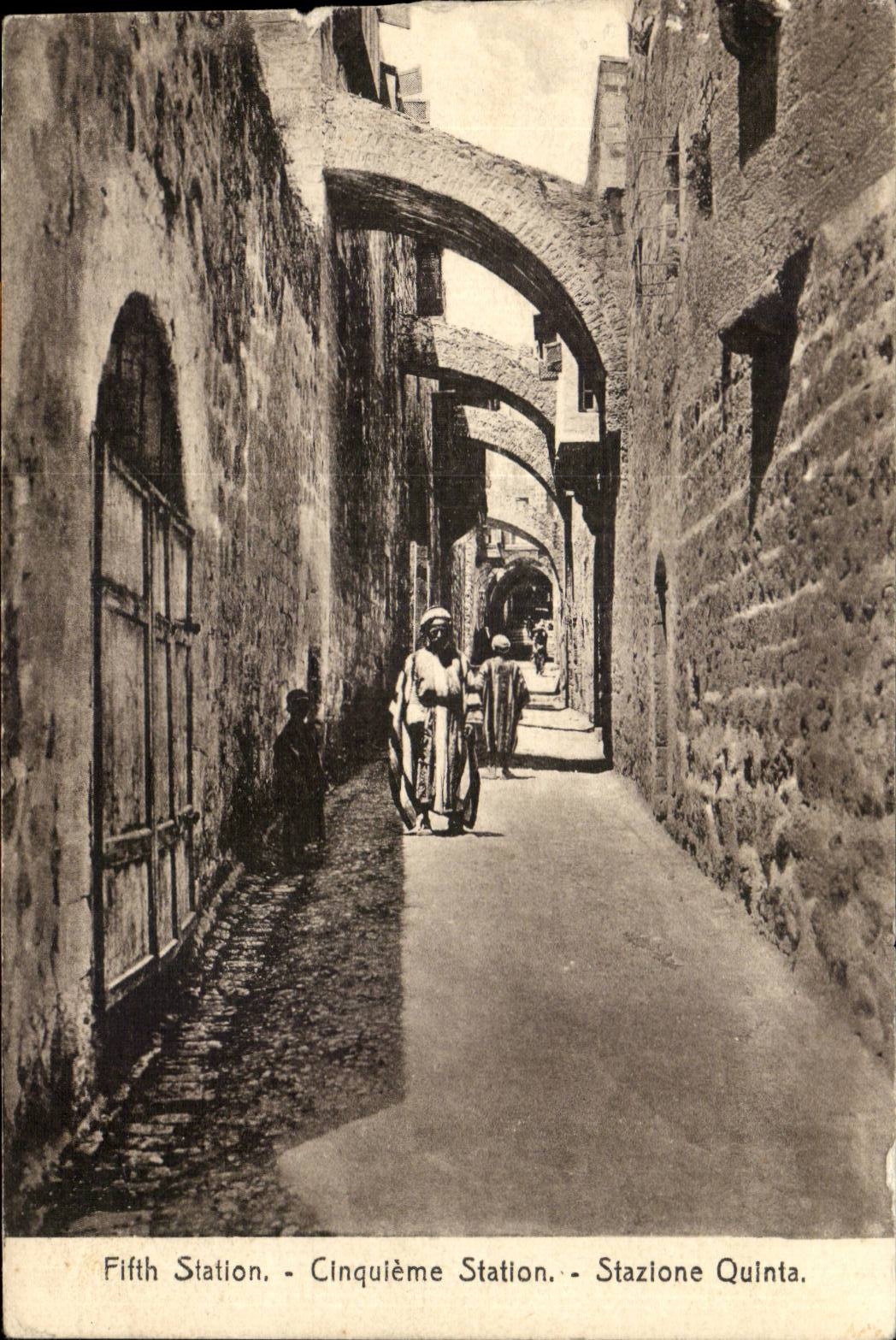 Israel - Jerusalem - Fifth Sation - Cinqieme Station - CPA 