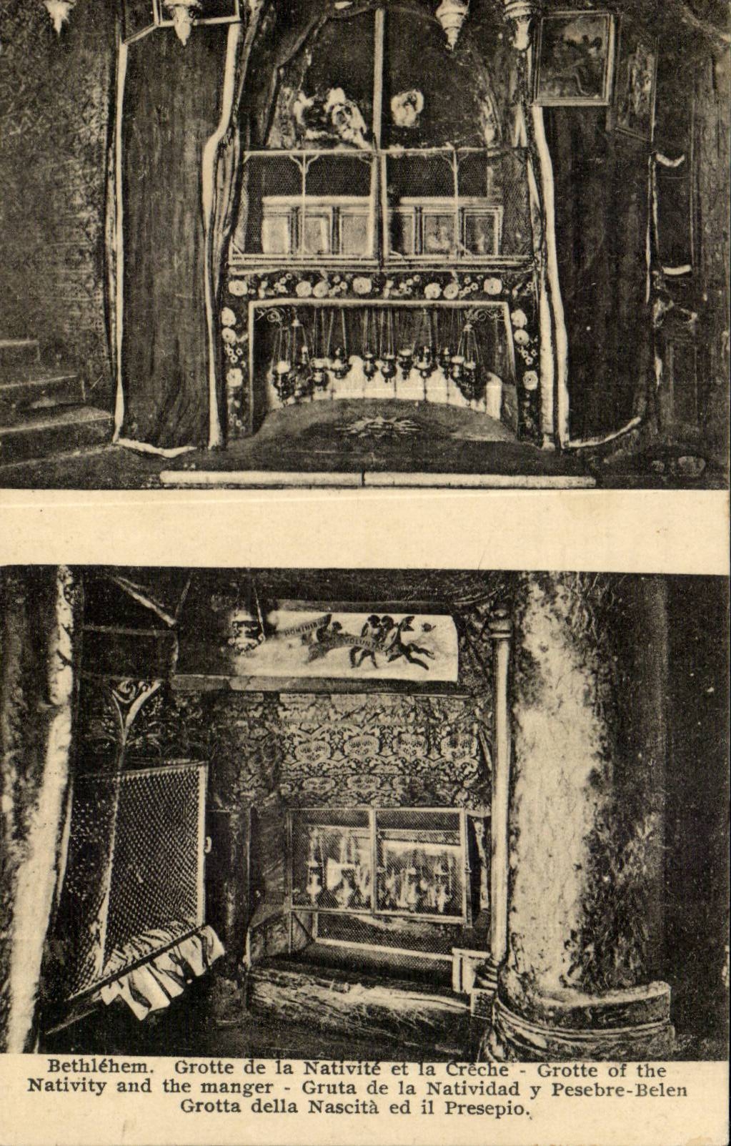 Israel - Bethlehem - Grotte de la Nativite et la Creche - Grotte of the Nativity and the Manger - CPA 