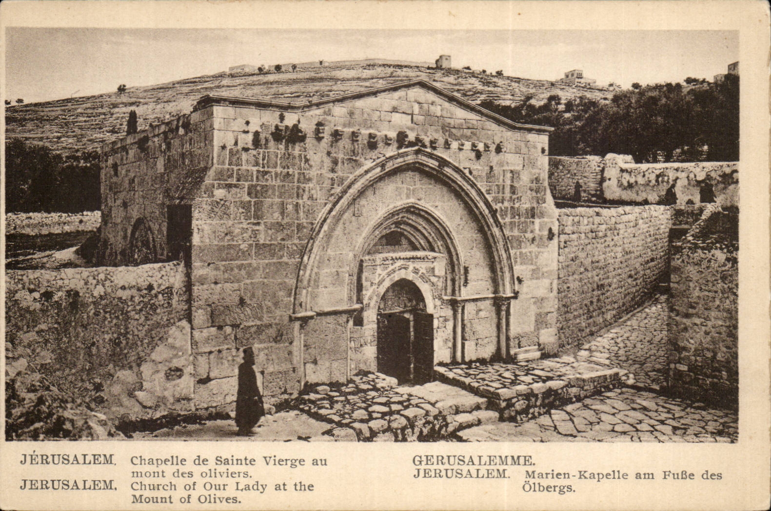 Israel - Jerusalem - Chapelle de Sainte Vierge au Mont des Oliviers - Mont of Olives - CPA 