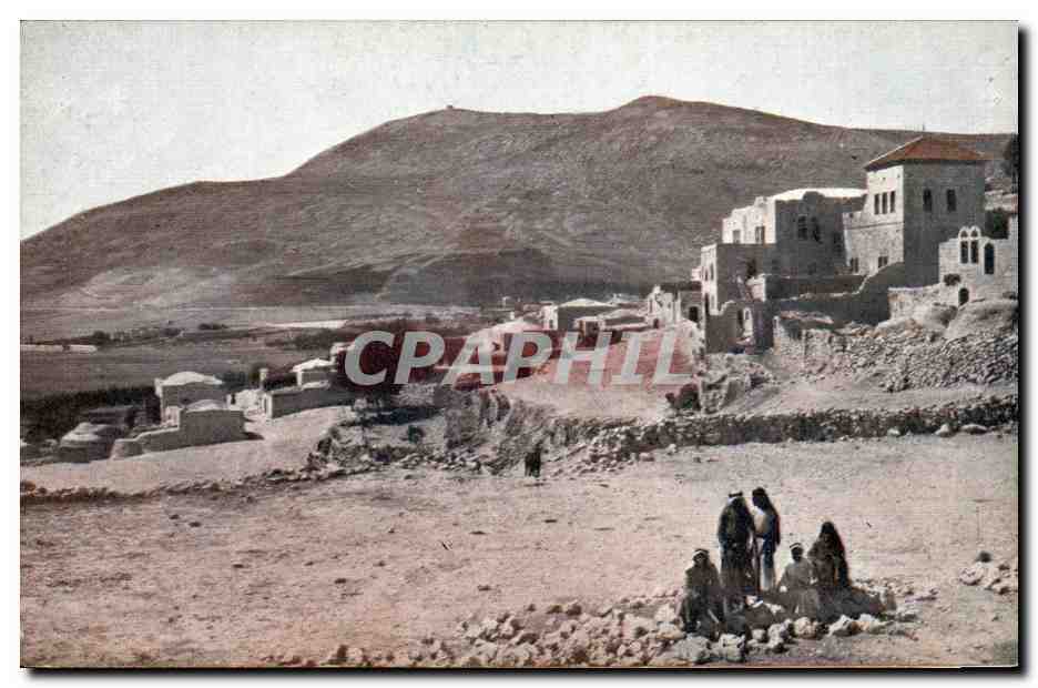 Israel - Village de Sychar et le Mont Gerizim - The Village and Mountain - CPA 