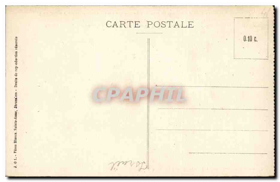 Israel - Jerusalem - The High Priest - la Grand Pretre - CPA  — Back