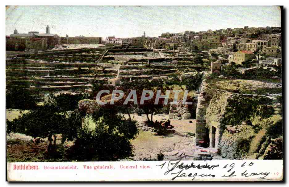 Israel - Bethlehem - Vue Generale CPA 