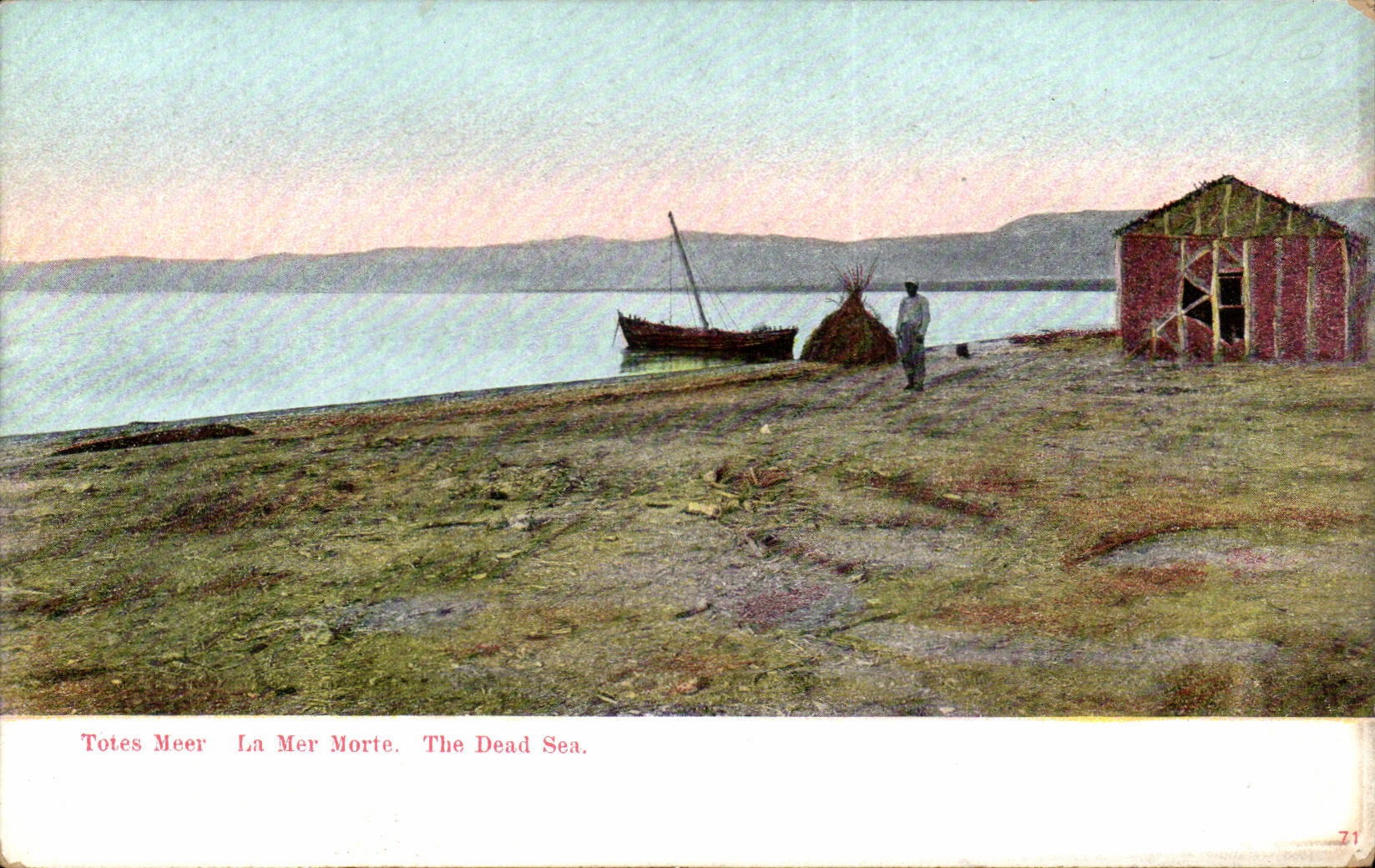 Jordanie - Jordan - The Dead Sea - Todes Meer - La Mer Morte - bateau - boat CPA 