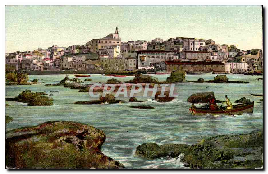 Israel - Jaffe - vue prise de la mer - CPA 