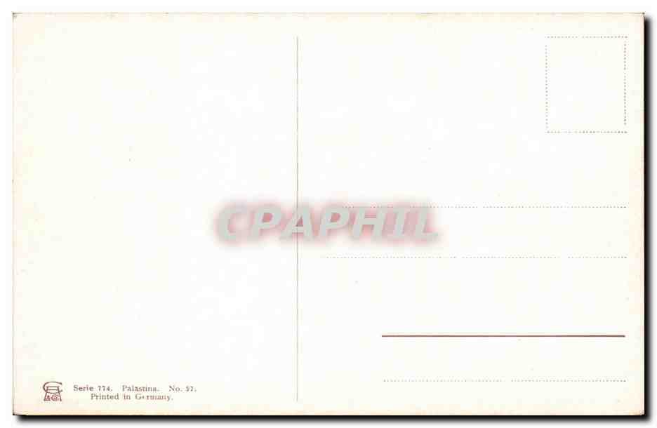 Israel - The Valley of Josephat - Das Tal - La Vallee - CPA  — Back
