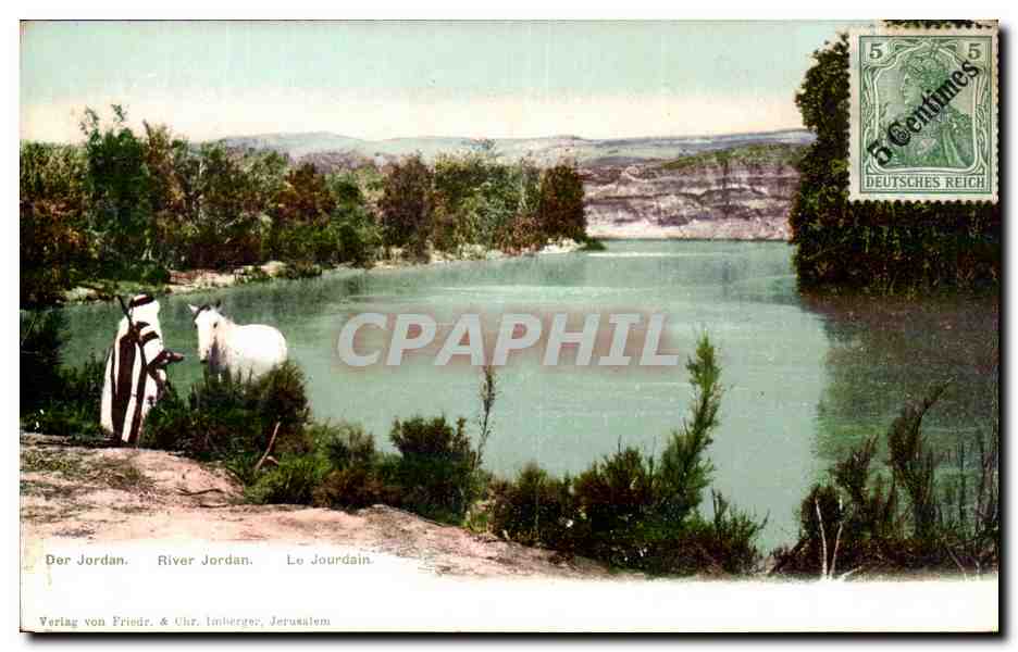 Israel - River Jordan - Le Jourdain - The Jordan - cheval - horse - CPA 