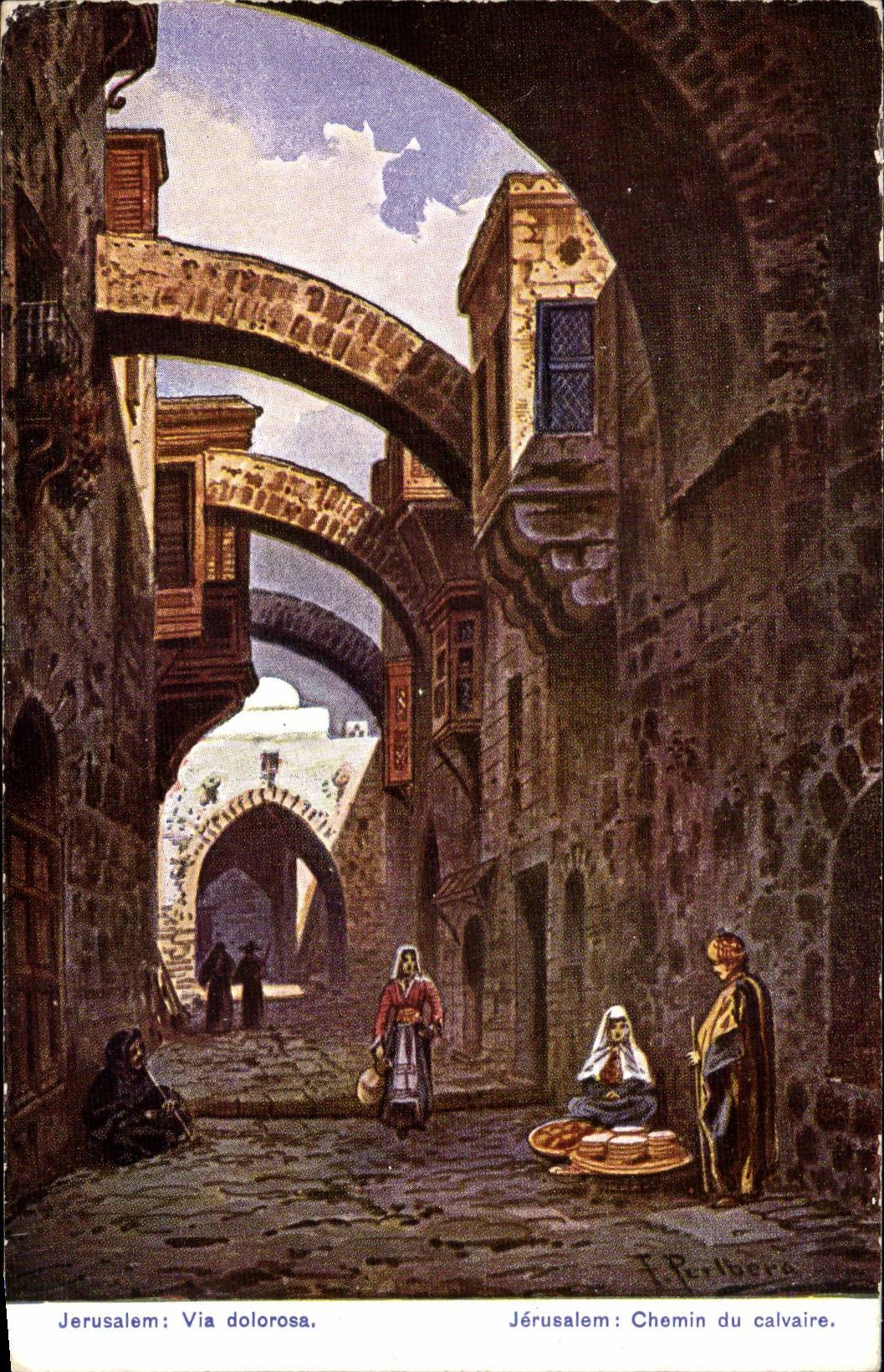 Israel - Jerusalem - Via Dolorosa - Chemin du Calvaire - CPA 