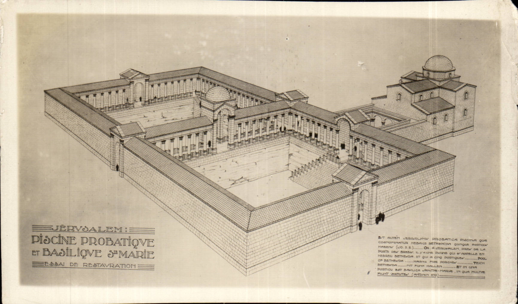 Jérusalem : Piscine Probatique et Basilique Sainte-Marie — Étude de restauration