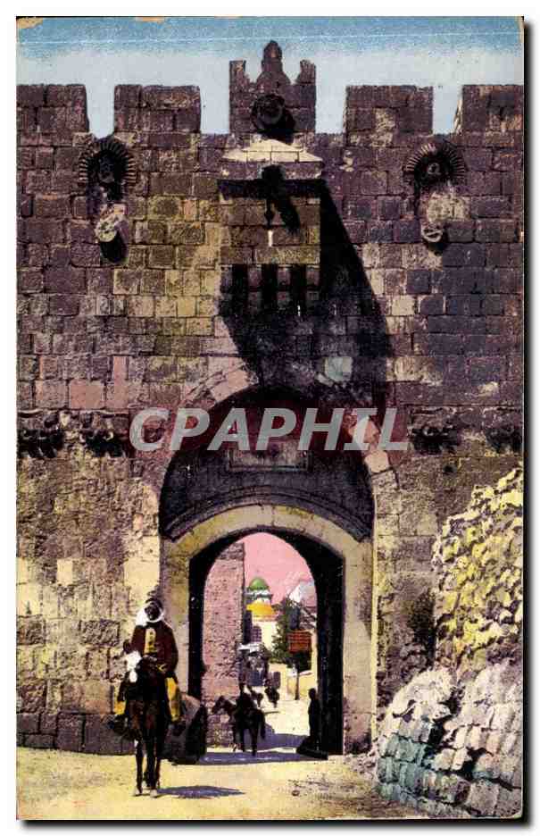 Israel - Jerusalem - St Stephens Gate - Porte de St Etienne - CPA 