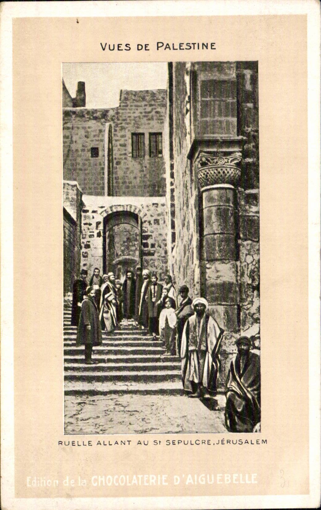 Israel - Jerusalem - Vue de Palestine - Ruelle allant au Saint Sepulcre - CPA 