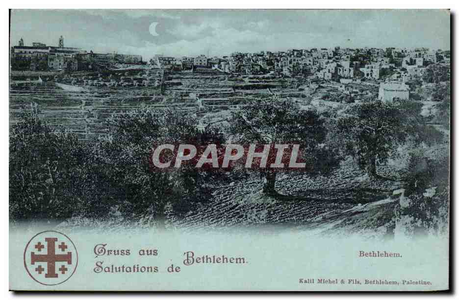 Israel - Gruss aus Bethlehem - Salutation - CPA 