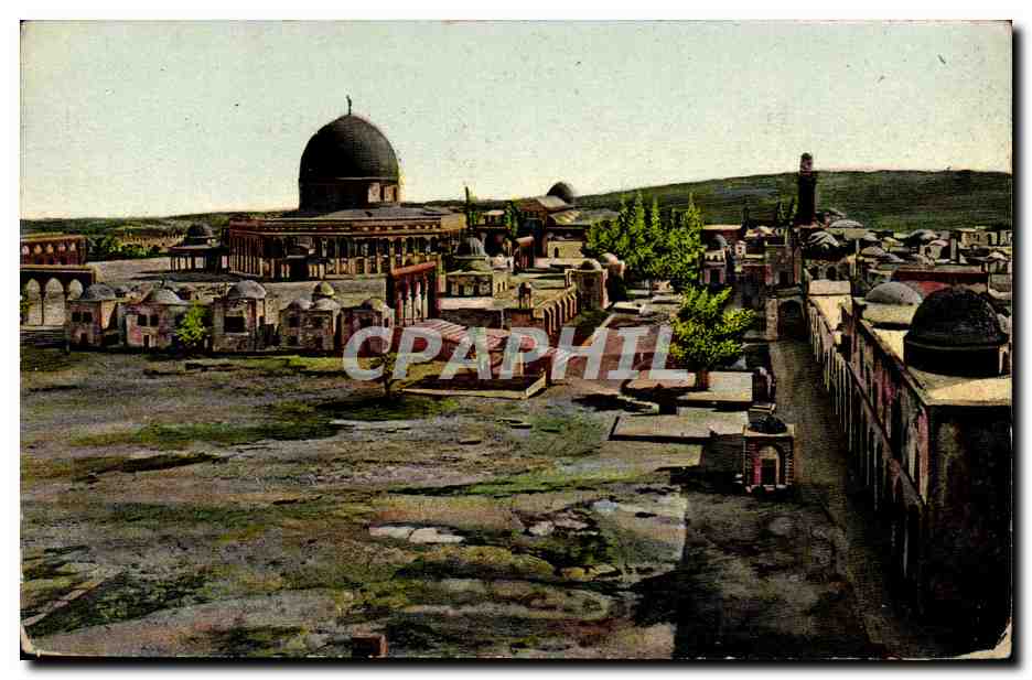 Israel - Jerusalem - Place du Temple - The temple platforme - CPA 