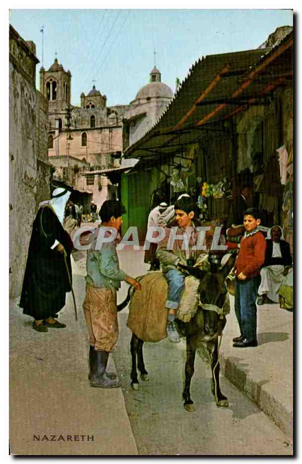 Israel - Nazareth - ane - donkey - CPA 