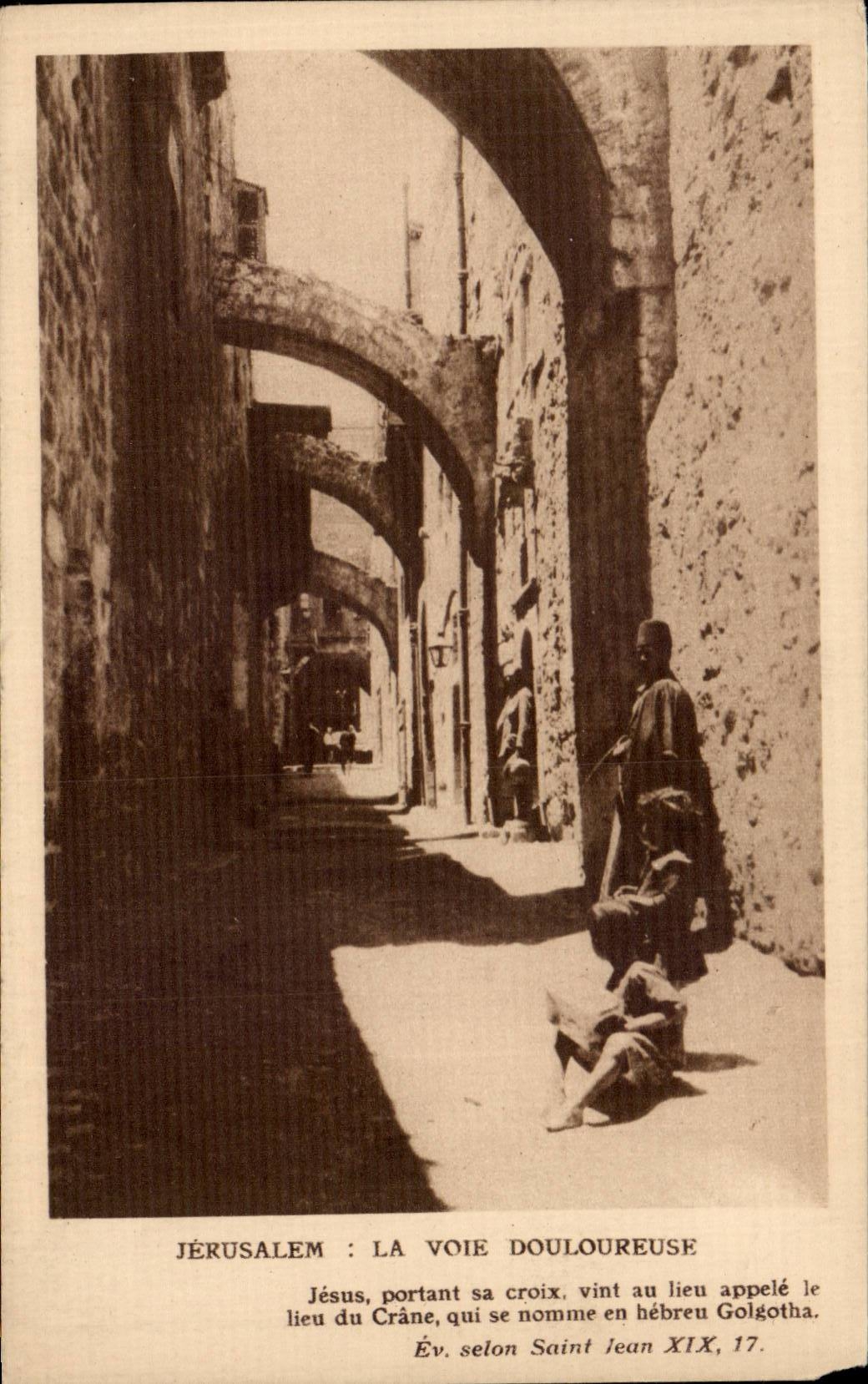 Israel - Jerusalem - La Voie Douleureuse - Via Doloroso - CPA 
