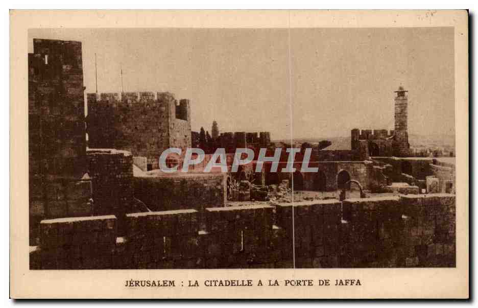 Israel - Jerusalem - La Citadelle et la Porte de Jaffa - CPA 