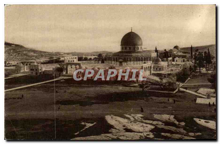 Israel - Jerusalem - Vue de la Mosquee d'Omar - Islam - Muslim - Mosque - CPA 