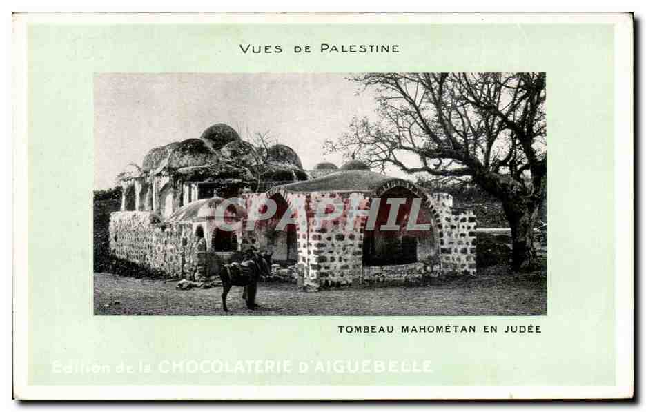 Palestine - Vues de Palestine Tombeau Mahometan en Judee - ane - donkey - CPA 