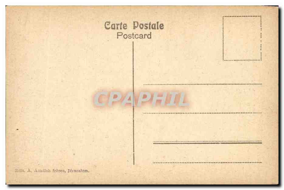 Israel - Rue Dolorosa - Street - Ane - Donkey - CPA  — Back