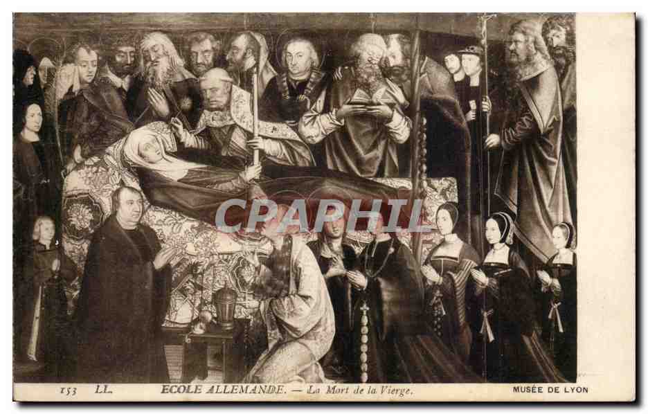 Lyon - Musee de Lyon - Tableau - Art - Ecole Allemande - Morte de la Vierge - CPA 