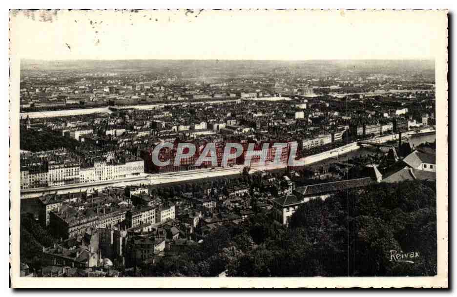 Lyon - Vue Generale - CPA 