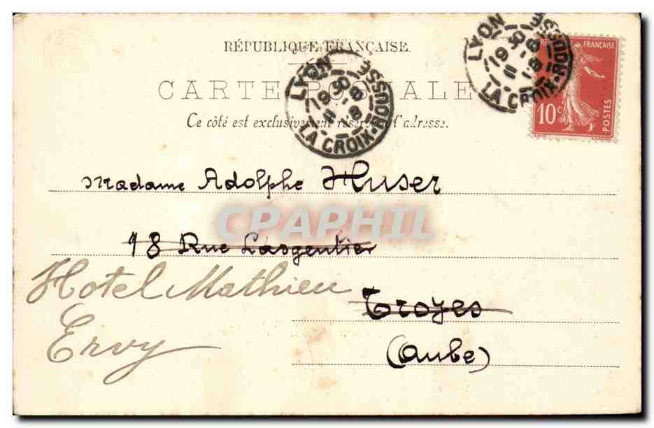 Lyon - Souvenir de Lyon - CPA  — Verso