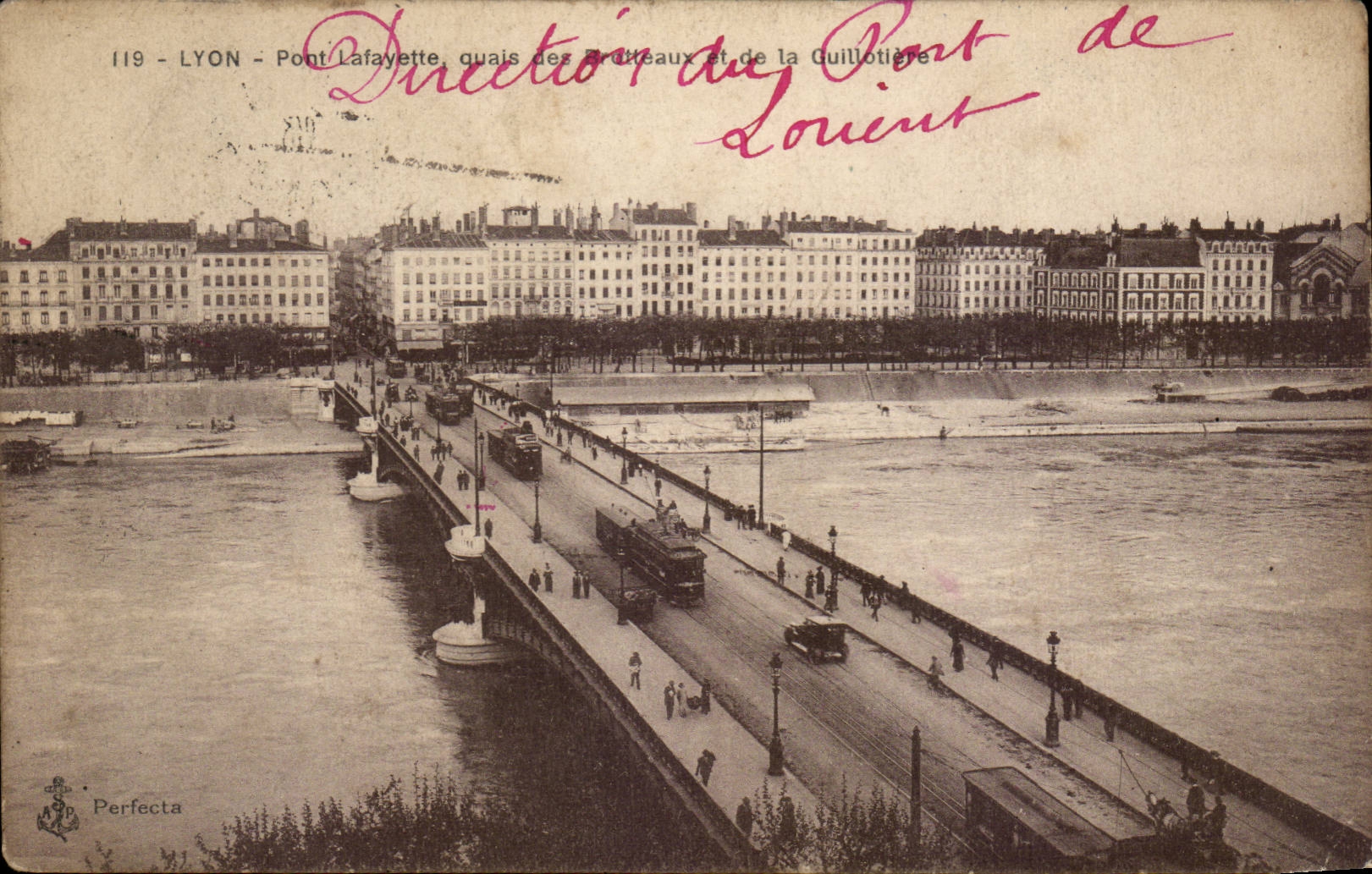 Lyon - Pont Lafayette - Quai des Brotteaux et de la Guillotiere - CPA 