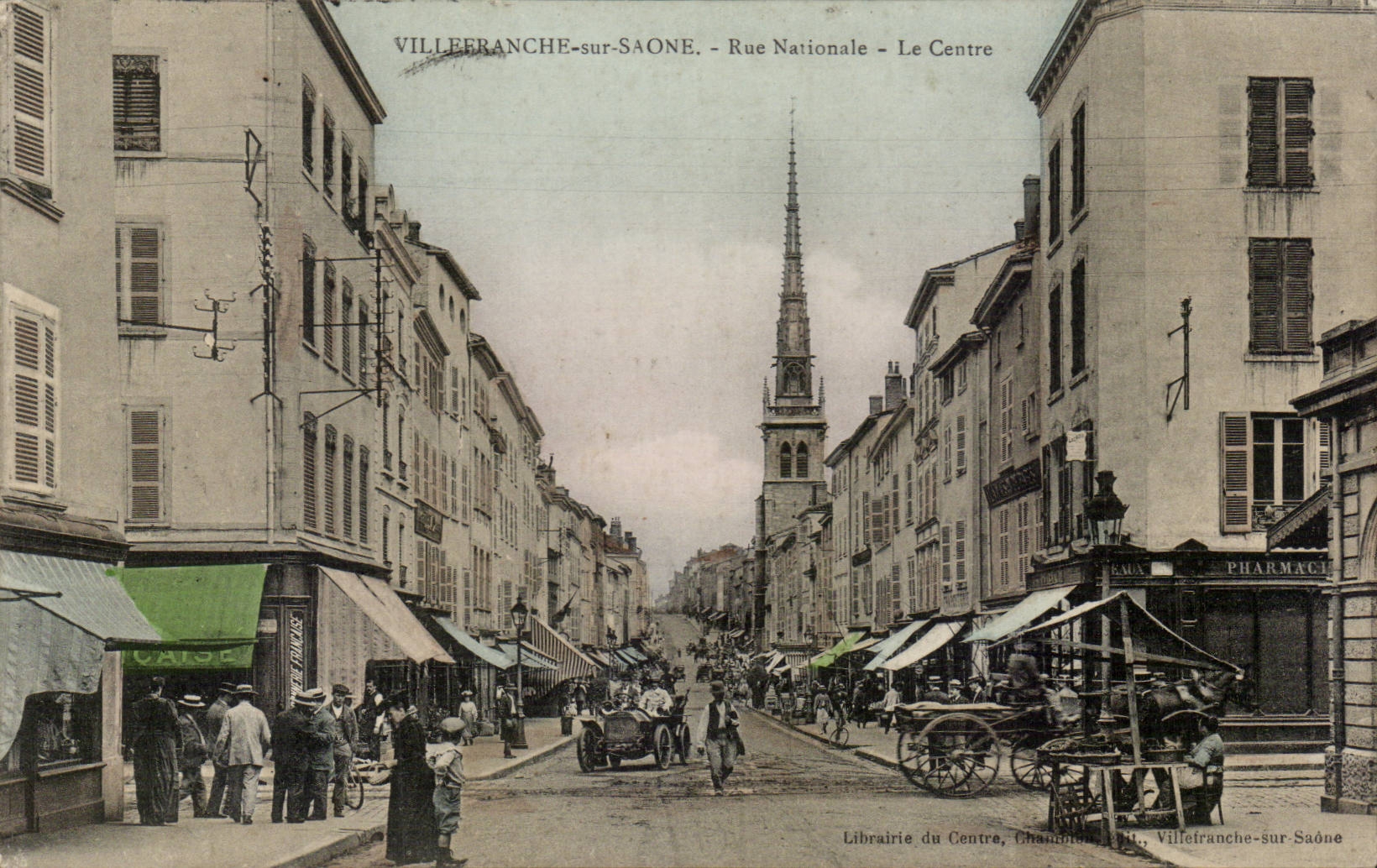 VILLEFRANCHE-sur-SAÔNE - Rue Nationale - Le Centre - Librairie du Centre, Chambéry