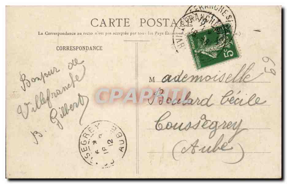 VILLEFRANCHE-sur-SAÔNE - Rue Nationale - Le Centre - Librairie du Centre, Chambéry — Verso
