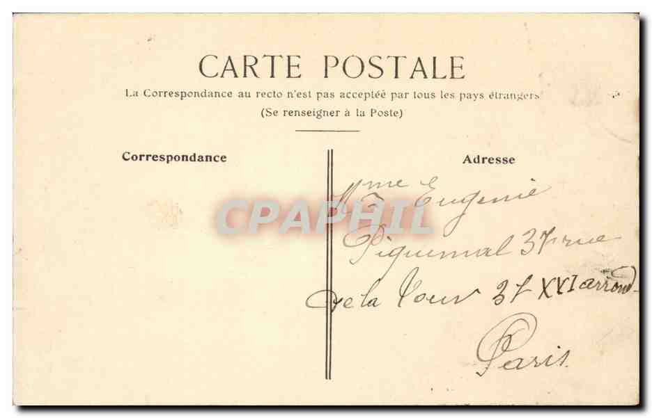 Grenoble - La Place Grenette et le Mont Saint Eynard - CPA  — Rückseite