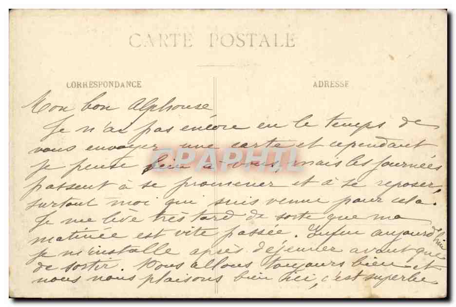 Grenoble - Vue Generale et la Chaine des Apes - CPA  — Verso