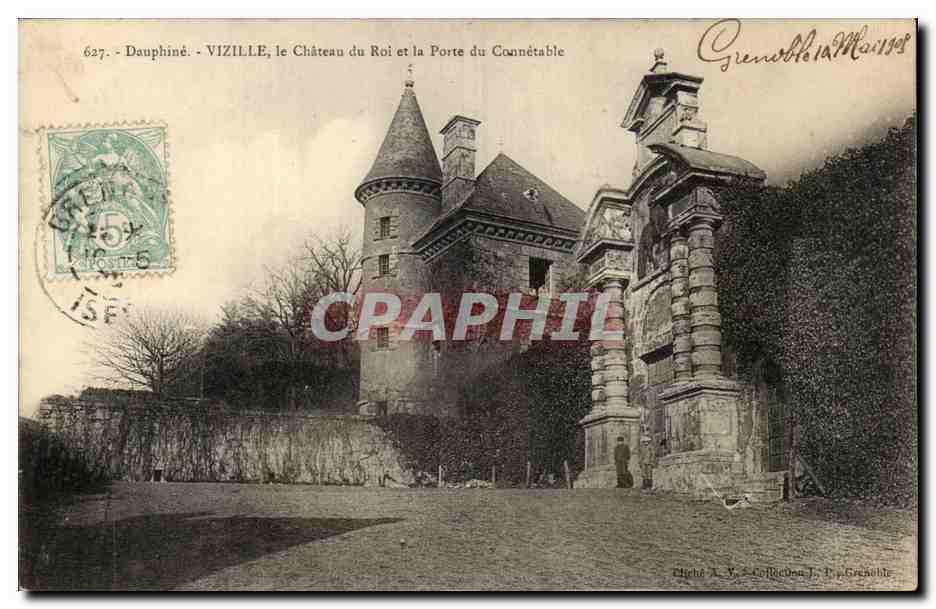 Dauphine - Vizille - Chateau du Roi et la Porte du Connetable CPA 